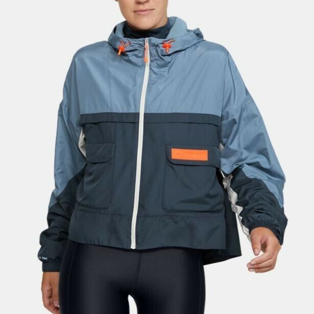 Under Armour Always On Blue And Orange Windbreaker